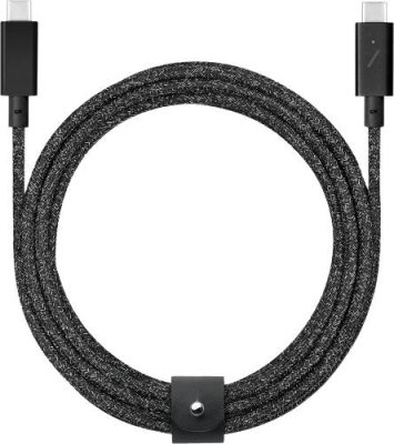 Кабель Native Union Belt Cable Pro USB-С - USB-С, 2,4м, нейлон, черный / Кабели | Электроника | V4.Ru: Маркетплейс