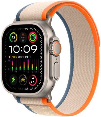 Apple Watch Ultra 2 GPS + Cellular, 49 мм, корпус из титана, ремешок Trail оранжевого/бежевого цвета, размер M/L / Watch Ultra 2 | Электроника | V4.Ru: Маркетплейс