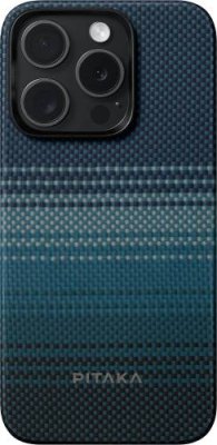 Чехол Pitaka Fusion Weaving MagEZ Case 5 для iPhone 15 Pro Max, кевлар, синий / Чехлы | Электроника | V4.Ru: Маркетплейс