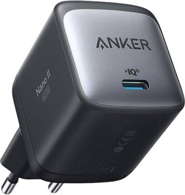 Сетевое зарядное устройство Anker PowerPort Nano II USB-C, GaN, 65 Вт, черный / Зарядные устройства | Электроника | V4.Ru: Маркетплейс