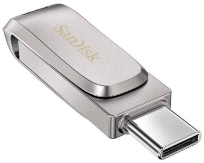 Флэш-накопитель SanDisk Ultra Dual Drive Luxe USB-C, 512GB, серебристый / Флеш-накопители | Электроника | V4.Ru: Маркетплейс