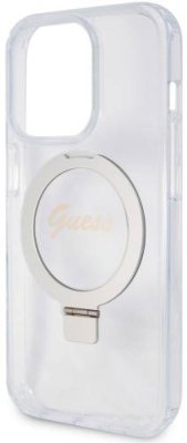 Чехол Guess Script Ring для iPhone 15 Pro MagSafe, прозрачный / Чехлы | Электроника | V4.Ru: Маркетплейс