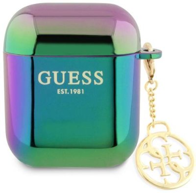 Чехол Guess Iridescent Charm для Airpods 1/2, черный / Аксессуары для наушников | Электроника | V4.Ru: Маркетплейс