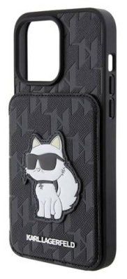 Чехол Karl Lagerfeld Saffiano Monogram Choupette Cardslot для iPhone 15 Pro, черный / Чехлы | Электроника | V4.Ru: Маркетплейс