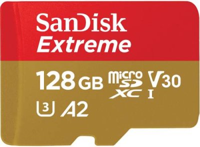 Карта памяти SanDisk Extreme microSDXC 10CL, 170 МБ/с, 128 ГБ / Карты памяти | Электроника | V4.Ru: Маркетплейс