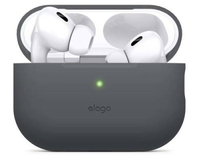 Чехол Elago Silicone для AirPods Pro 2, силикон, темно-серый / Аксессуары для наушников | Электроника | V4.Ru: Маркетплейс