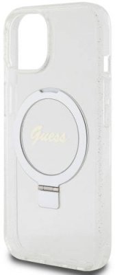 Чехол Guess Script Ring для iPhone 15 MagSafe, прозрачный / Чехлы | Электроника | V4.Ru: Маркетплейс