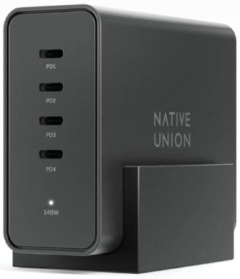 Сетевое зарядное устройство Native Union 4xUSB-C, 140 Вт, черный / Зарядные устройства | Электроника | V4.Ru: Маркетплейс