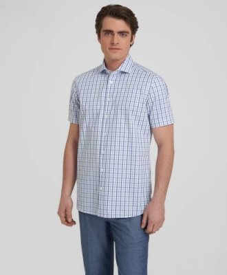 Рубашка HENDERSON кр.р. SHS-0650-S BLUE / Рубашки Non-Iron + Stretch | Одежда, обувь и аксессуары | V4.Ru: Маркетплейс