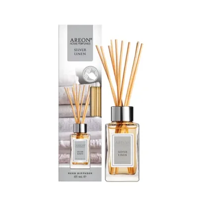 AREON Диффузор ароматический, серебряный лен / HOME PERFUME STICKS Silver Linen 85 мл / Ароматы для дома | Товары для красоты | V4.Ru: Маркетплейс