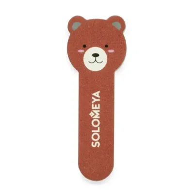 SOLOMEYA Пилка для натуральных и искусственных ногтей Медвежонок, 180/220 / Little Bear Nail File Bear 3 / Пилки | Товары для красоты | V4.Ru: Маркетплейс