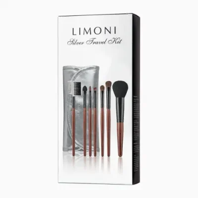 LIMONI Набор кистей (7 кистей + чехол) / SILVER TRAVEL KIT / Наборы | Товары для красоты | V4.Ru: Маркетплейс