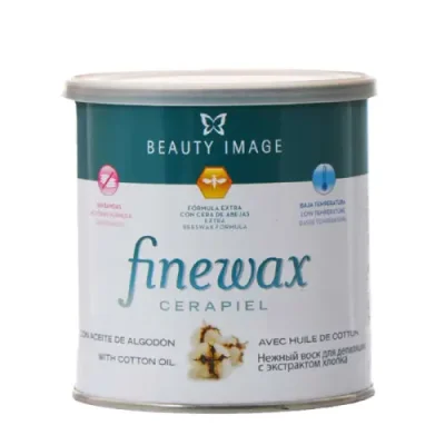 BEAUTY IMAGE Воск пленочный с экстрактом хлопка, банка / FINEWAX 400 г / Воски | Товары для красоты | V4.Ru: Маркетплейс