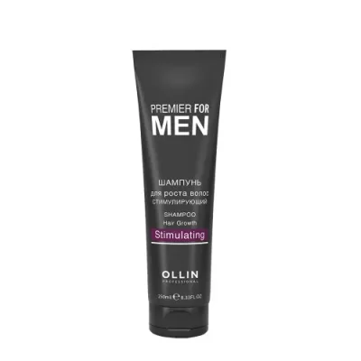 OLLIN PROFESSIONAL Шампунь стимулирующий для роста волос, для мужчин / Shampoo Hair Growth Stimulating PREMIER FOR MEN 250 мл / Шампуни | Товары для красоты | V4.Ru: Маркетплейс