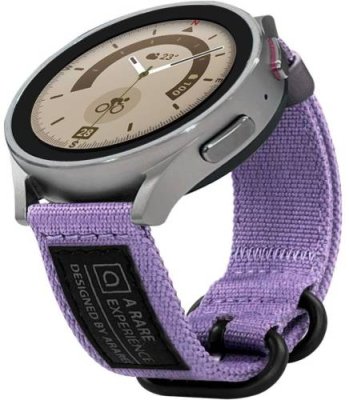 Ремешок Araree Soft Woven Strap для Galaxy Watch, нейлон фиолетовый / Ремешки | Электроника | V4.Ru: Маркетплейс