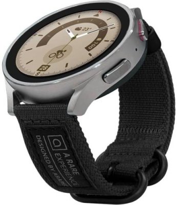 Ремешок Araree Soft Woven Strap для Galaxy Watch, нейлон черный / Ремешки | Электроника | V4.Ru: Маркетплейс