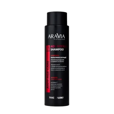 ARAVIA Шампунь мультикислотный против выпадения и ломкости волос / ARAVIA Professional Acid Intensive Shampoo 420 мл / Шампуни | Товары для красоты | V4.Ru: Маркетплейс