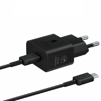 Сетевое зарядное устройство + кабель Type-C/Type-C Samsung (EP-T2510XBEGWW) USB-C 25W черный EAC / Samsung | Электроника | V4.Ru: Маркетплейс