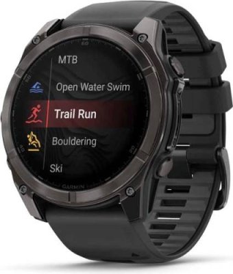 Умные часы Garmin Fenix 8 47 mm Sapphire Solar Premium Multisport GPS Watch серый карбоновый титан (010-02905-63) / Fenix 8 | Электроника | V4.Ru: Маркетплейс