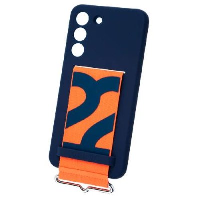 Силиконовая накладка для Samsung Galaxy S22 Silicone Cover with Strap синяя / S 22 | Электроника | V4.Ru: Маркетплейс