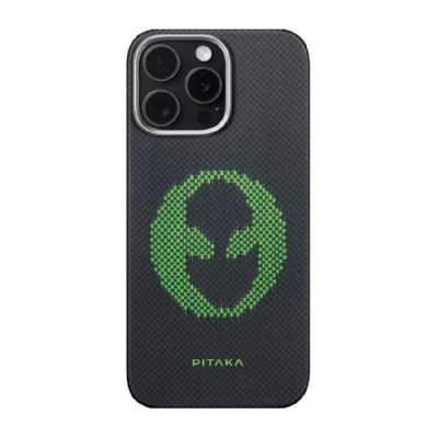 Кевларовая накладка Pitaka Tactile Woven Case совместимая с iPhone 16 Pro Max (Alien) черная "чужой" / 16 Pro Max | Электроника | V4.Ru: Маркетплейс