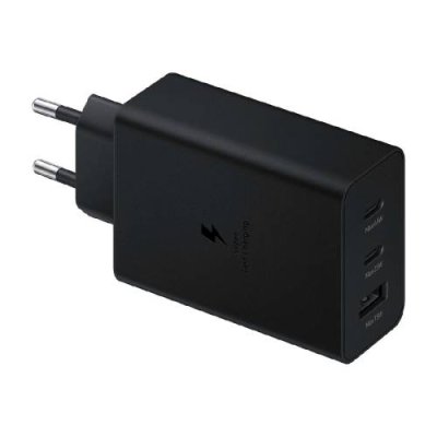 Сетевое зарядное устройство Samsung (EP-T6530NBEG) 65W 2xType-C + USB черное РСТ / Samsung | Электроника | V4.Ru: Маркетплейс