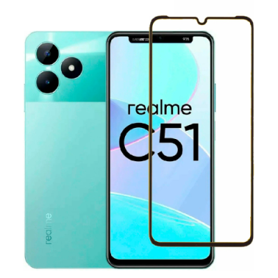 Защитное стекло Realme C53/C51 полноэкранное черное / Realme | Электроника | V4.Ru: Маркетплейс