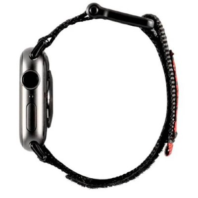 Браслет UAG для AppleWatch 49mm (42-44-45mm) нейлоновый на липучке черный / AppleWatch 45 mm | Электроника | V4.Ru: Маркетплейс