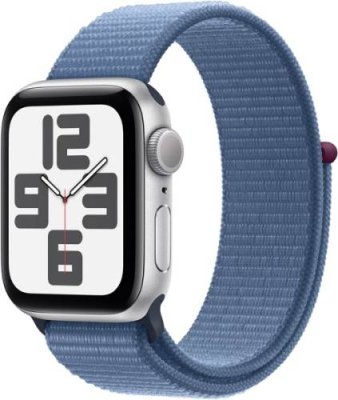 Apple Watch SE (2023) GPS 40мм Aluminum Case with Sport Loop silver winter blue (ледяной синий) / Watch SE 2023 | Электроника | V4.Ru: Маркетплейс