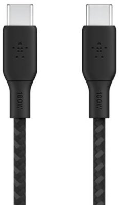 Кабель Belkin Boost Charge Braided USB-C - USB-C, 2 м, нейлон, черный / Кабели | Электроника | V4.Ru: Маркетплейс