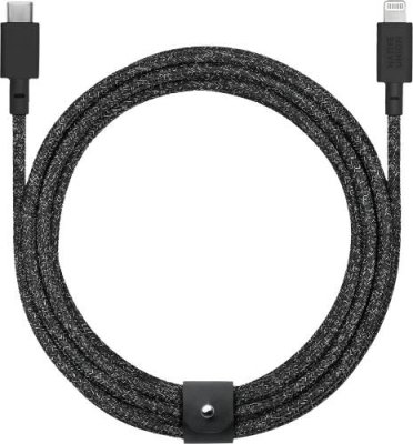 Кабель Native Union Belt Cable USB-С - Lightning, 3м, нейлон, черный / Кабели | Электроника | V4.Ru: Маркетплейс