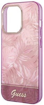 Чехол Guess Jungle Electroplated для iPhone 14 Pro Max, розовый / Чехлы | Электроника | V4.Ru: Маркетплейс