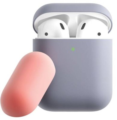 Чехол moonfish для футляра AirPods, силиконовый, фиолетовый+коралловый / Аксессуары для наушников | Электроника | V4.Ru: Маркетплейс