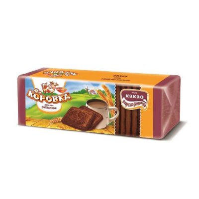 Печенье Коровка сахарное с какао, Рот Фронт, 375 гр. / Печенье | Продукты питания | V4.Ru: Маркетплейс