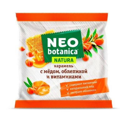 Карамель Neo-Botanica Natura, с медом, облепихой и витаминами, 150 гр / Карамельные конфеты | Продукты питания | V4.Ru: Маркетплейс