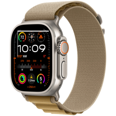 Apple Watch Ultra 2 (2024) GPS + Cellular, 49 мм, корпус из титана, ремешок Alpine (L) цвета tan (загар) MX4H3 / Watch Ultra 2 | Электроника | V4.Ru: Маркетплейс