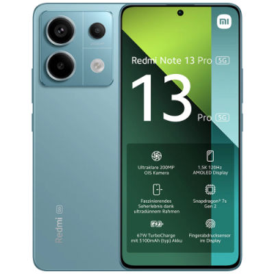 Мобильный телефон Redmi Note 13 Pro 5G 8/256GB ocean teal (зеленый) Global Version / Redmi Note 13 Pro 5G | Электроника | V4.Ru: Маркетплейс