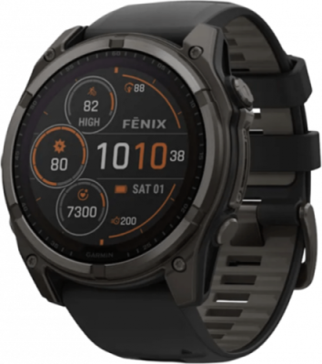 Умные часы Garmin Fenix 8 51 mm AMOLED Sapphire серый карбоновый титан DLC (010-02905-63) / Fenix 8 | Электроника | V4.Ru: Маркетплейс