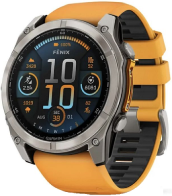 Умные часы Garmin Fenix 8 51 mm Sapphire Orange/Graphit Titanium (010-02905-53) / Fenix 8 | Электроника | V4.Ru: Маркетплейс