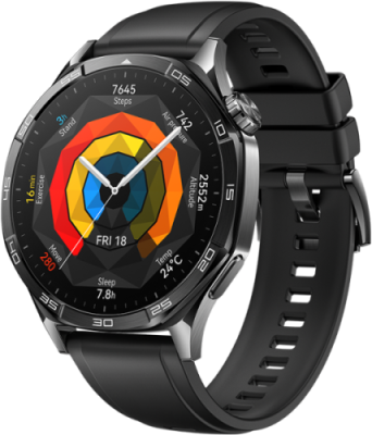 Смарт-часы Huawei Watch GT 5 (VLI-B19) 46 mm ремешок из фторэластомера черный EAC / Watch GT 5 | Электроника | V4.Ru: Маркетплейс