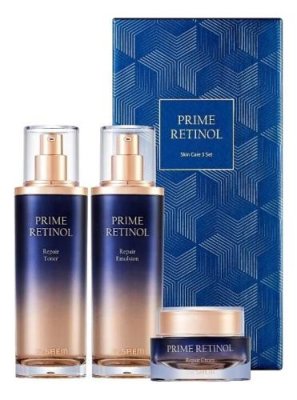 Набор для лица антивозрастной Prime Retinol Skin Care 3 (тонер 130мл + эмульсия 130мл + крем 50мл) / Наборы | Товары для красоты | V4.Ru: Маркетплейс