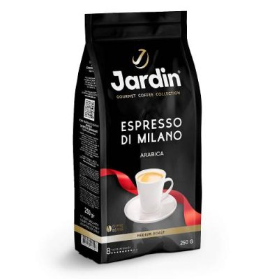 Кофе в зернах Jardin Espresso Di Milano, 250 гр Чай, кофе / Продукты питания | V4.Market