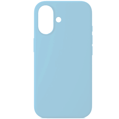 Чехол-накладка Silicone Case Series для Apple iPhone 16 (голубой) для iPhone 15/16 / Электроника | V4.Market