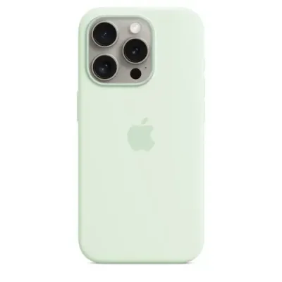 Чехол-накладка Silicone Case with MagSafe для iPhone 15 силиконовый (ментоловый) для iPhone 15/16 / Электроника | V4.Market