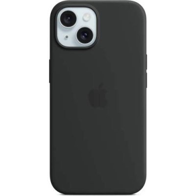 Чехол-накладка Silicone Case Series для Apple iPhone 15 (черный) для iPhone 15/16 / Электроника | V4.Market