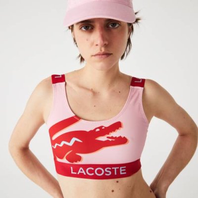 Женский бикини-топ Lacoste с крокодиловым принтом / Купальники | Одежда, обувь и аксессуары | V4.Ru: Маркетплейс