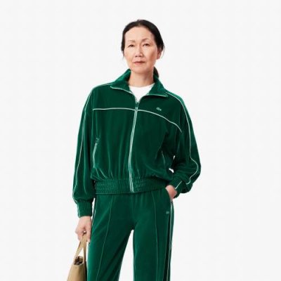 Женская велюровая толстовка Lacoste Oversizedd Fit на молнии / Толстовки | Одежда, обувь и аксессуары | V4.Ru: Маркетплейс