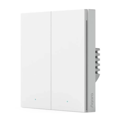 Умный выключатель Aqara Smart wall switch H1, без нейтрали, двухклавишный / Выключатели | Электроника | V4.Ru: Маркетплейс