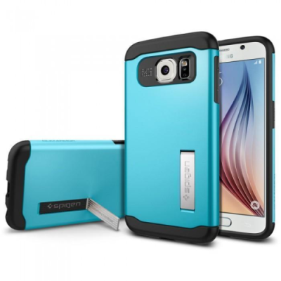 Чехол-накладка Spigen Slim Armor для Samsung Galaxy S6 (SGP11327) (Blue Topaz) / для Samsung | Электроника | V4.Ru: Маркетплейс