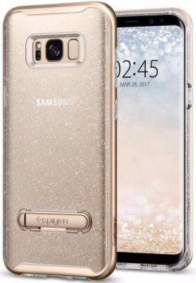 Чехол-накладка Spigen Crystal Hybrid Glitter для Samsung Galaxy S8+ (gold кварц) SGP 571CS21284 / для Samsung | Электроника | V4.Ru: Маркетплейс